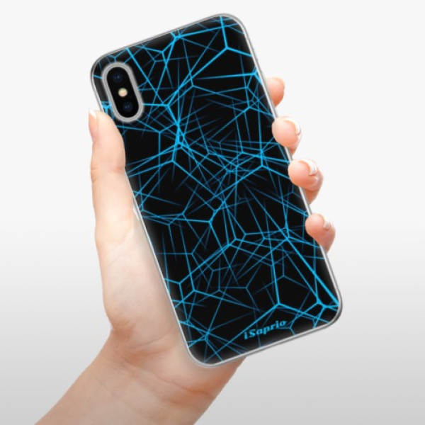 Silikonové pouzdro iSaprio - Apple iPhone X - Abstract Outlines 12
