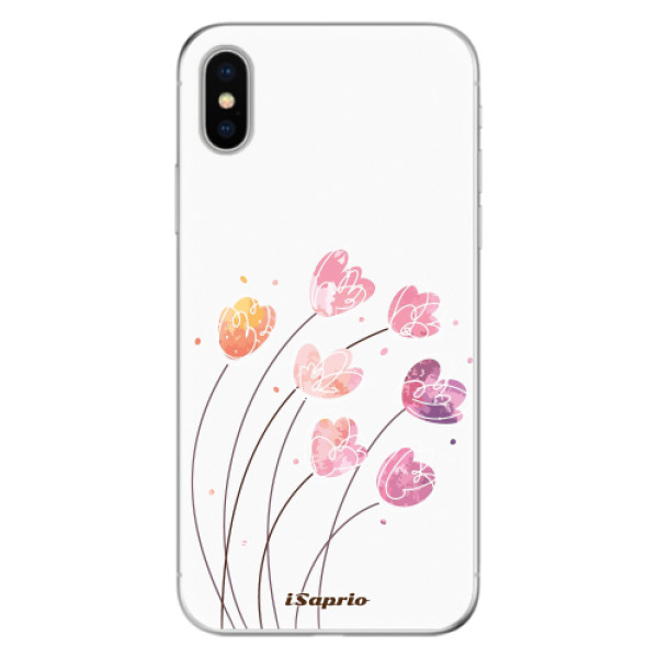 Odolné silikonové pouzdro iSaprio - Flowers 14 na mobil Apple iPhone X (Odolný silikonový obal, kryt pouzdro iSaprio - Flowers 14 - na mobilní telefon Apple iPhone X)