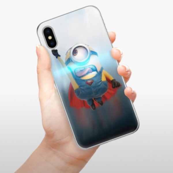 Silikonové pouzdro iSaprio - Apple iPhone X - Mimons Superman 02