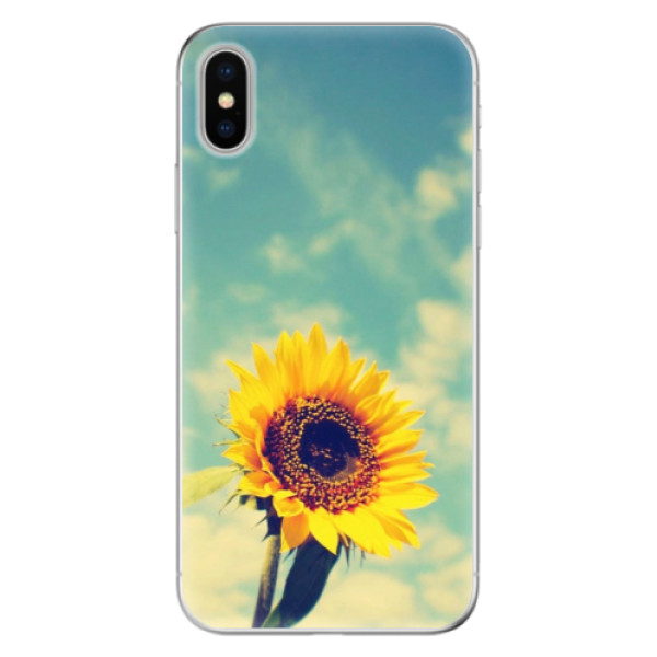Odolné silikonové pouzdro iSaprio - Sunflower 01 - iPhone X