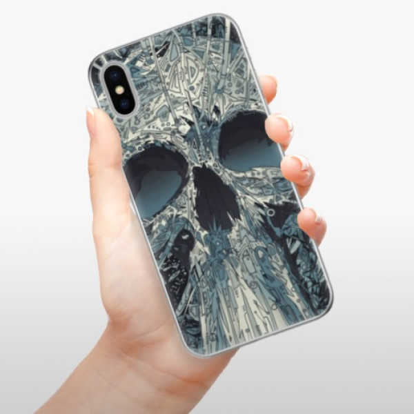 Silikonové pouzdro iSaprio - Apple iPhone X - Abstract Skull