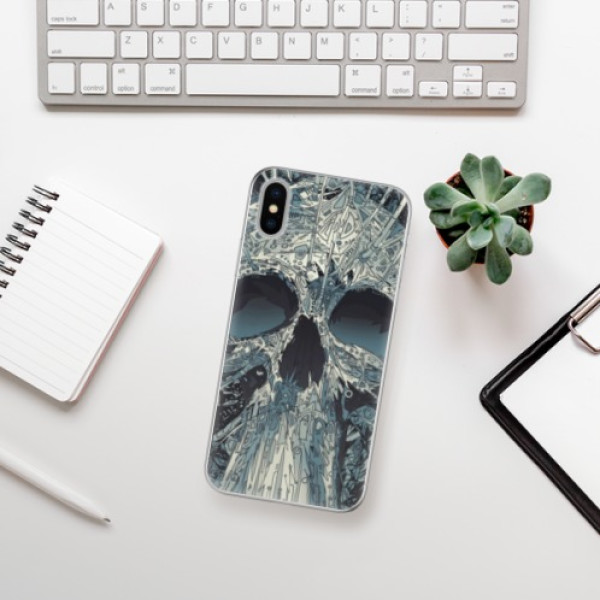 Silikonové pouzdro iSaprio - Apple iPhone X - Abstract Skull