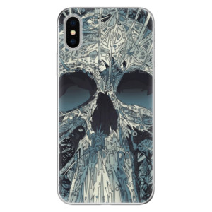 Silikonové pouzdro iSaprio - Apple iPhone X - Abstract Skull