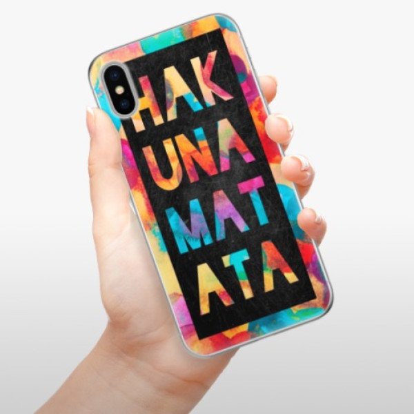 Silikonové pouzdro iSaprio - Apple iPhone X - Hakuna Matata 01