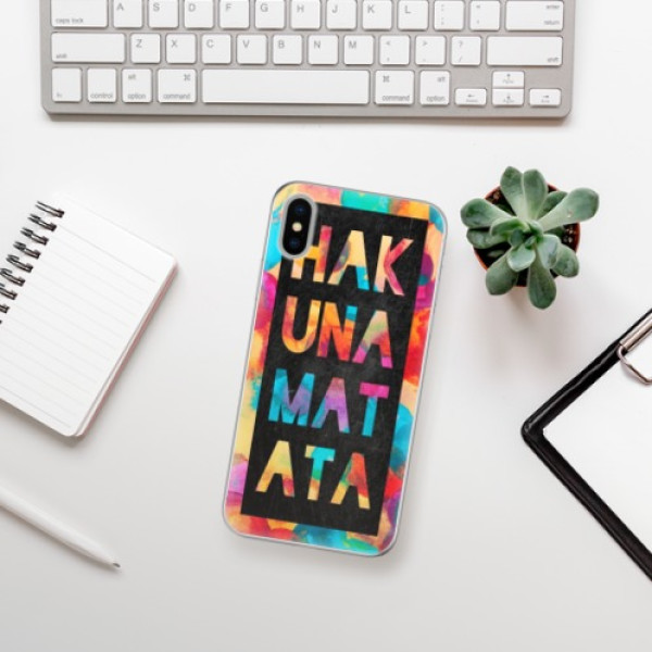 Silikonové pouzdro iSaprio - Apple iPhone X - Hakuna Matata 01