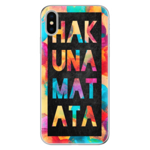 Silikonové pouzdro iSaprio - Apple iPhone X - Hakuna Matata 01