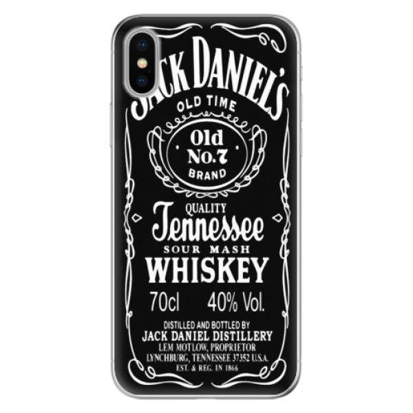 Odolné silikonové pouzdro iSaprio - Jack Daniels - iPhone X