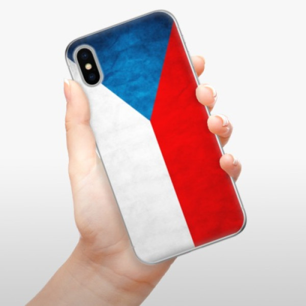 Silikonové pouzdro iSaprio - Apple iPhone X - Czech Flag