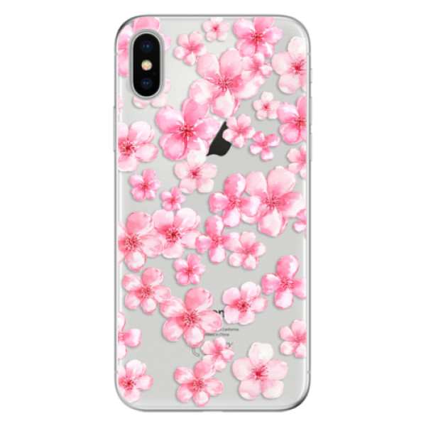 Odolné silikonové pouzdro iSaprio - Flower Pattern 05 na mobil Apple iPhone X (Odolný silikonový obal, kryt pouzdro iSaprio - Flower Pattern 05 - na mobilní telefon Apple iPhone X)