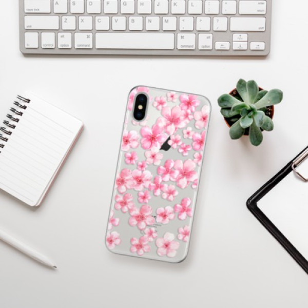 Silikonové pouzdro iSaprio - Apple iPhone X - Flower Pattern 05