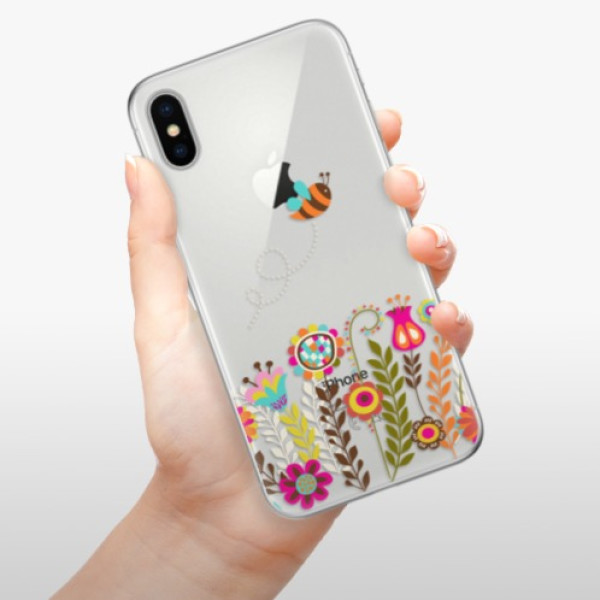 Silikonové pouzdro iSaprio - Apple iPhone X - Bee 01