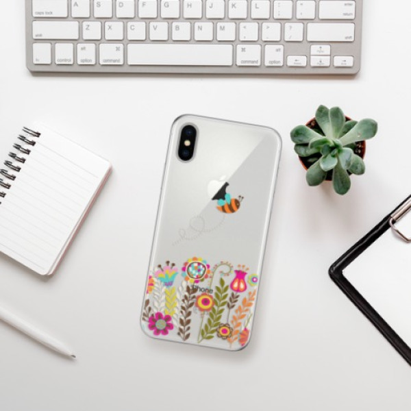 Silikonové pouzdro iSaprio - Apple iPhone X - Bee 01