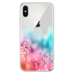 Silikonové pouzdro iSaprio - Apple iPhone X - Rainbow Grass