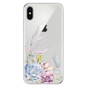 Silikonové pouzdro iSaprio - Apple iPhone X - Succulent 01