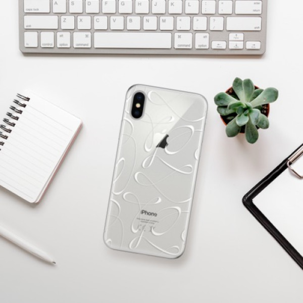 Silikonové pouzdro iSaprio - Apple iPhone X - Fancy white