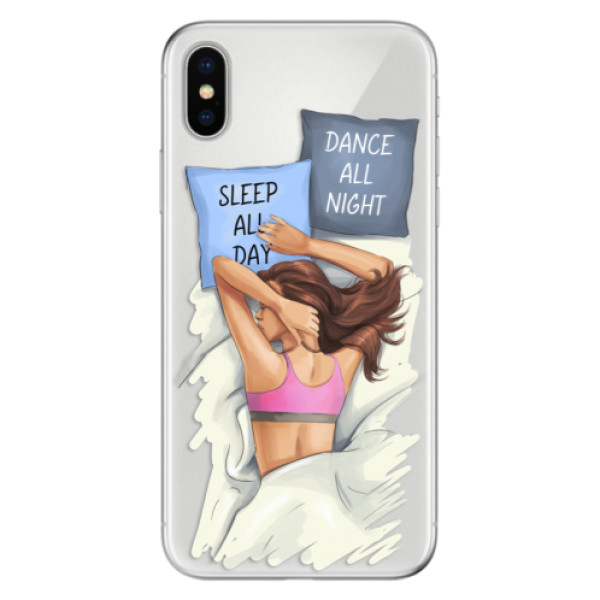 Odolné silikonové pouzdro iSaprio - Dance and Sleep - iPhone X