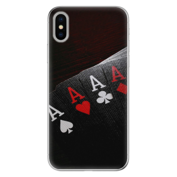 Odolné silikonové pouzdro iSaprio - Poker - iPhone X
