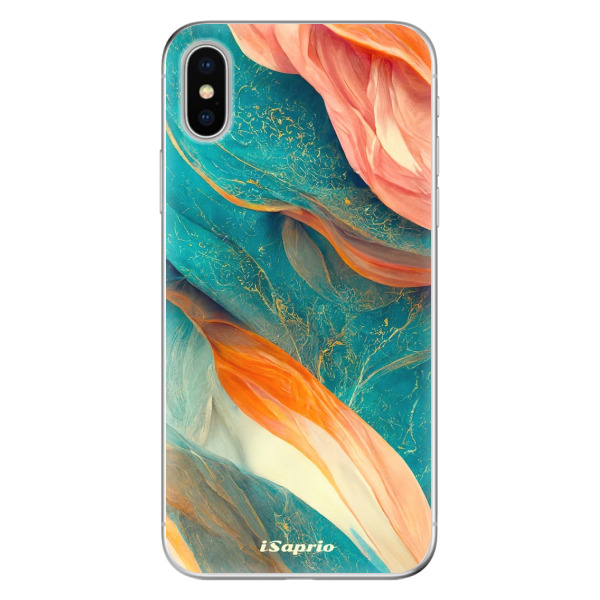 Odolné silikonové pouzdro iSaprio - Abstract Marble - iPhone X