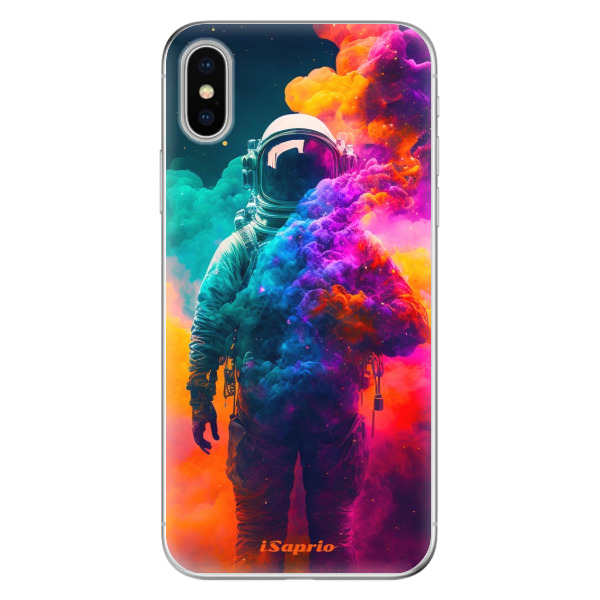 Odolné silikonové pouzdro iSaprio - Astronaut in Colors - iPhone X