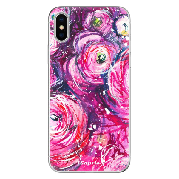 Odolné silikonové pouzdro iSaprio - Pink Bouquet - iPhone X