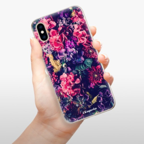 Silikonové pouzdro iSaprio - Apple iPhone XS - Flowers 10