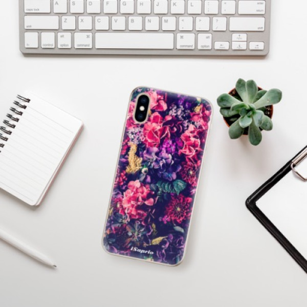 Silikonové pouzdro iSaprio - Apple iPhone XS - Flowers 10