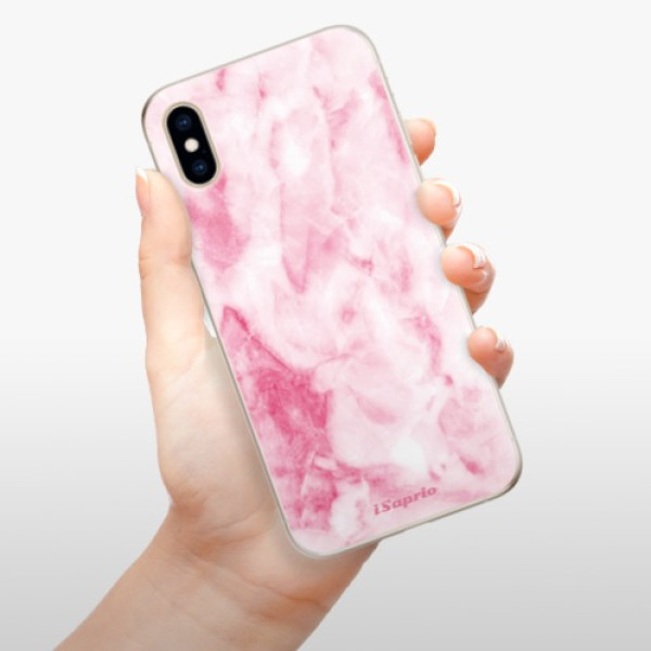 Silikonové pouzdro iSaprio - Apple iPhone XS - RoseMarble 16