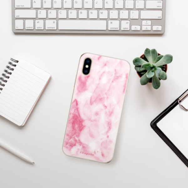 Silikonové pouzdro iSaprio - Apple iPhone XS - RoseMarble 16