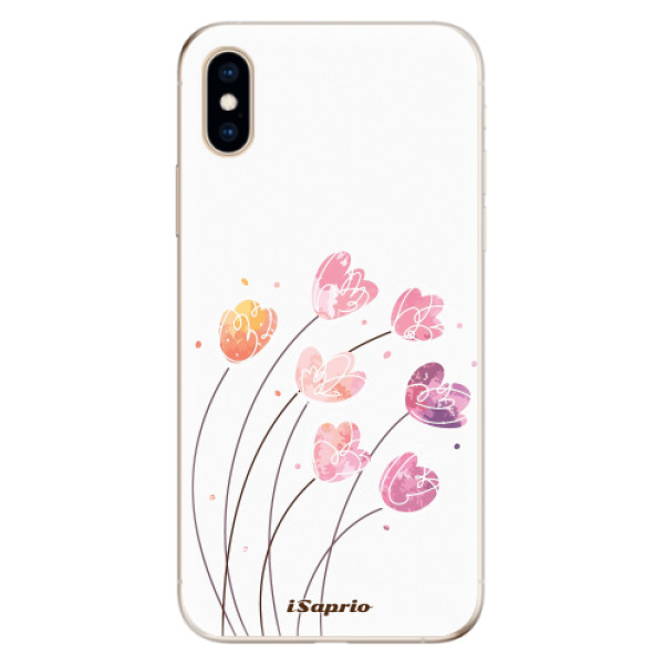 Odolné silikonové pouzdro iSaprio - Flowers 14 na mobil Apple iPhone XS (Odolný silikonový obal, kryt pouzdro iSaprio - Flowers 14 - na mobilní telefon Apple iPhone XS)