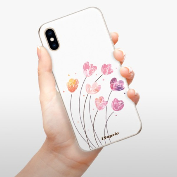 Silikonové pouzdro iSaprio - Apple iPhone XS - Flowers 14