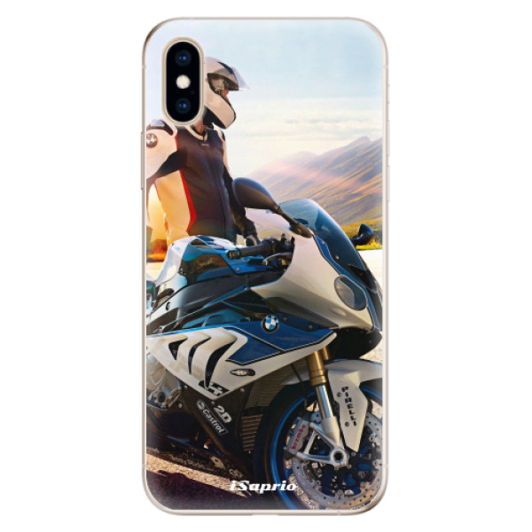 Odolné silikonové pouzdro iSaprio - Motorcycle 10 - iPhone XS