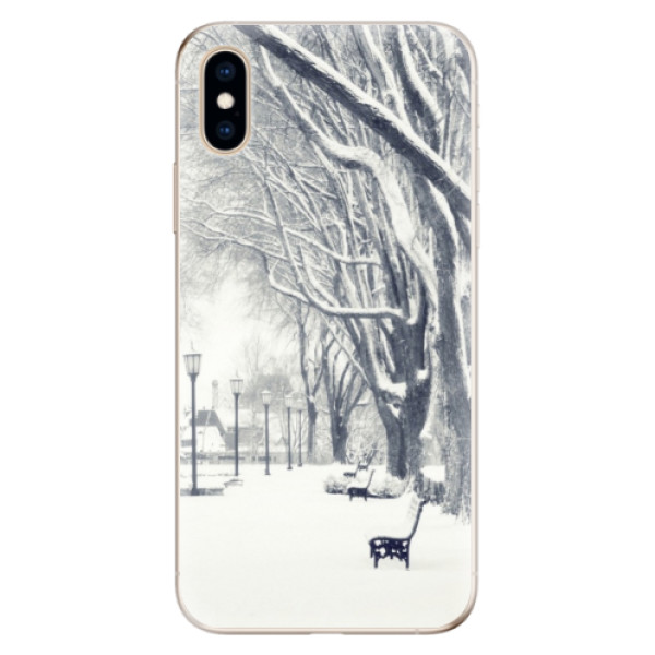 Odolné silikonové pouzdro iSaprio - Snow Park - iPhone XS