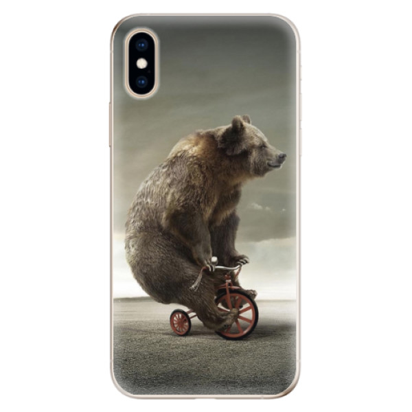 Odolné silikonové pouzdro iSaprio - Bear 01 na mobil Apple iPhone XS (Odolný silikonový obal, kryt pouzdro iSaprio - Bear 01 - na mobilní telefon Apple iPhone XS)
