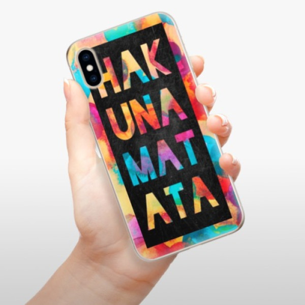 Silikonové pouzdro iSaprio - Apple iPhone XS - Hakuna Matata 01