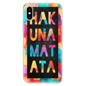 Silikonové pouzdro iSaprio - Apple iPhone XS - Hakuna Matata 01