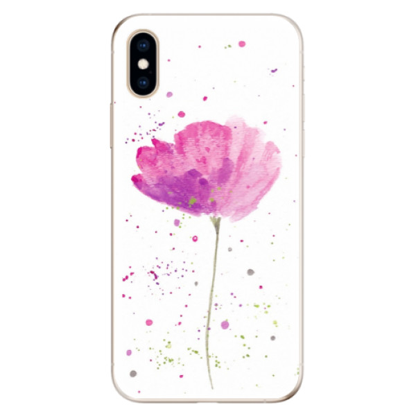 Odolné silikonové pouzdro iSaprio - Poppies - iPhone XS