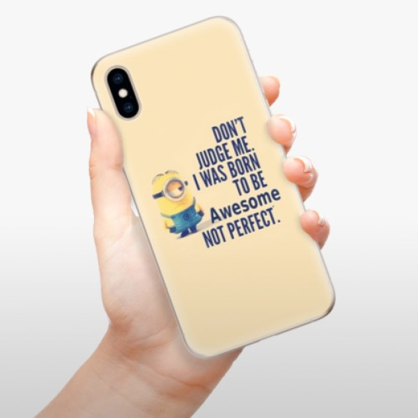 Silikonové pouzdro iSaprio - Apple iPhone XS - Be Awesome