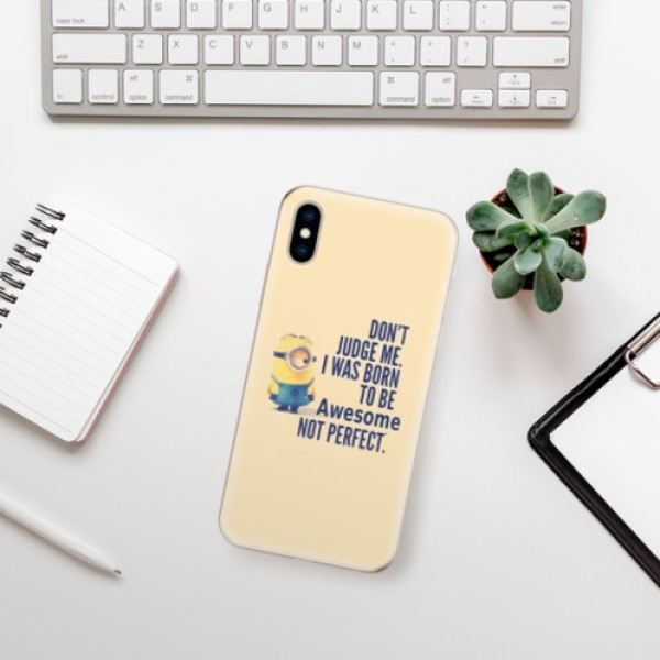 Silikonové pouzdro iSaprio - Apple iPhone XS - Be Awesome
