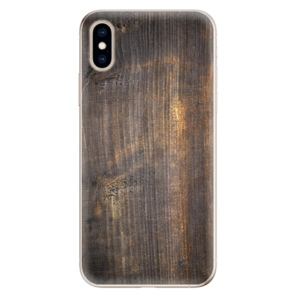 Odolné silikonové pouzdro iSaprio - Old Wood - iPhone XS