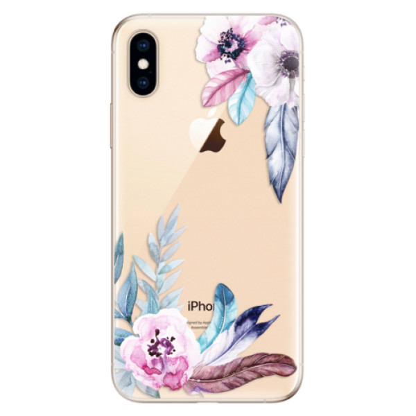 Odolné silikonové pouzdro iSaprio - Flower Pattern 04 na mobil Apple iPhone XS (Odolný silikonový obal, kryt pouzdro iSaprio - Flower Pattern 04 - na mobilní telefon Apple iPhone XS)