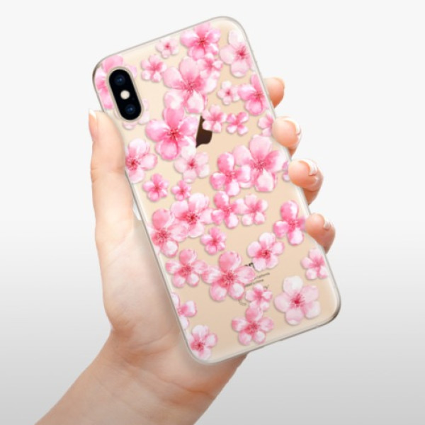 Silikonové pouzdro iSaprio - Apple iPhone XS - Flower Pattern 05