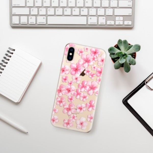 Silikonové pouzdro iSaprio - Apple iPhone XS - Flower Pattern 05