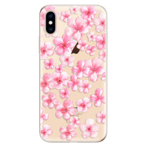 Silikonové pouzdro iSaprio - Apple iPhone XS - Flower Pattern 05
