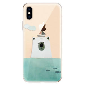 Silikonové pouzdro iSaprio - Apple iPhone XS - Bear With Boat