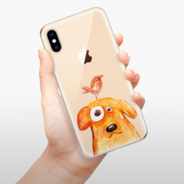 Silikonové pouzdro iSaprio - Apple iPhone XS - Dog And Bird