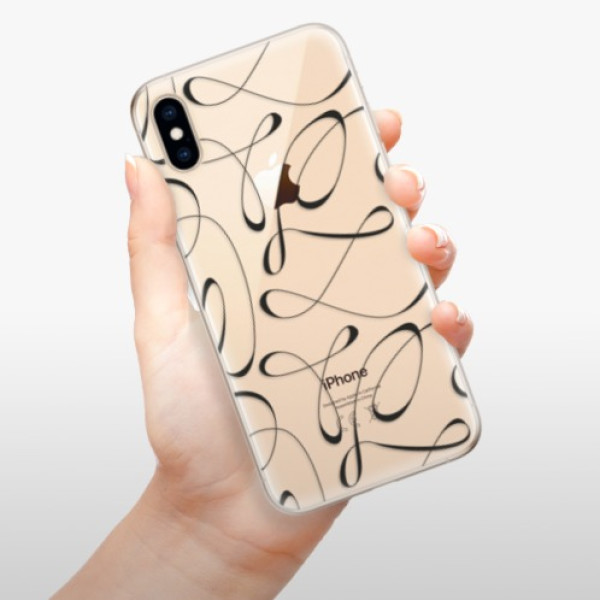 Silikonové pouzdro iSaprio - Apple iPhone XS - Fancy black