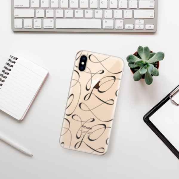 Silikonové pouzdro iSaprio - Apple iPhone XS - Fancy black
