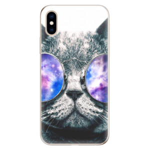 Silikonové pouzdro iSaprio - Apple iPhone XS - Galaxy Cat