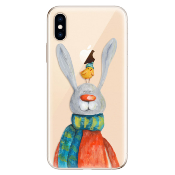 Odolné silikonové pouzdro iSaprio - Rabbit And Bird - iPhone XS