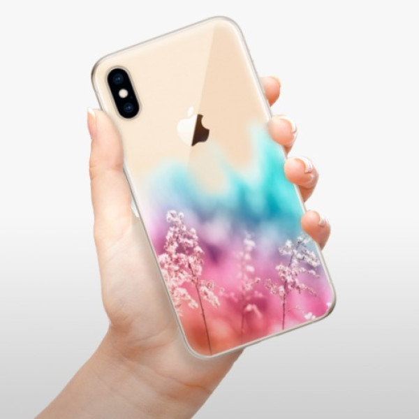 Silikonové pouzdro iSaprio - Apple iPhone XS - Rainbow Grass